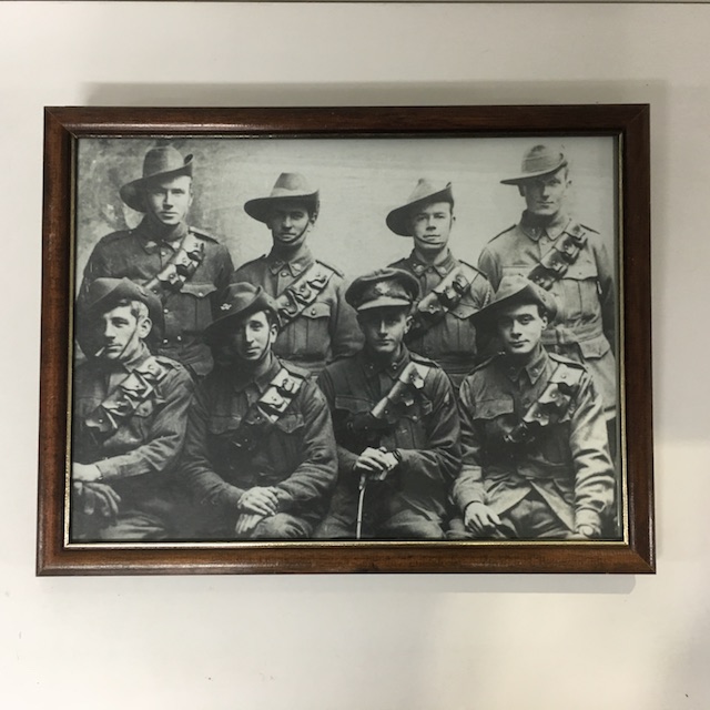 ARTWORK, Army Genre - 33 x 44cm Group Portrait